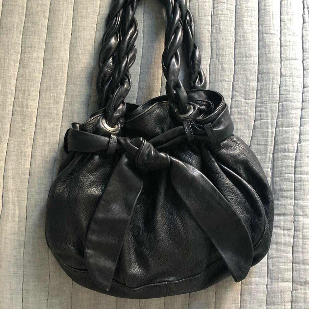 Black Leather Furla Handbag Excellent Condition